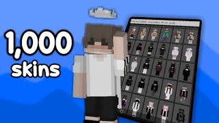 ✅ 1000 cosmetics skin pack 🔥 MCPEMCBE 120 WORKS ON HIVE [upl. by Fredrick]