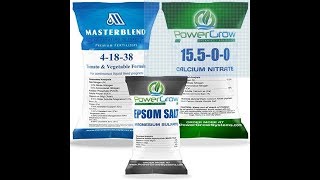 Hydroponic Nutrient Mixing masterblend fertilizer [upl. by Giulio620]