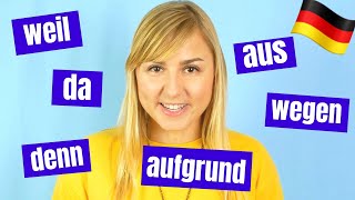 Wie formt man Kausalsätze und Adverbiale um Deutsche Grammatik B1 B2 [upl. by Fred]