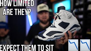 HOW LIMITED ARE THE JORDAN 6 quotOLYMPICquot REALLY EXPECT THESE TO SIT ON SHELVES [upl. by Aivart]