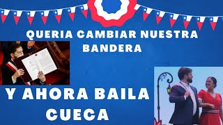 Boric queria eliminar nuestra bandera e himno ahora baila cueca el CDR [upl. by Rhianna845]