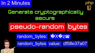 Coding cryptographically secure pseudorandom bytes using PHP  secure pseudorandom bytes PHP [upl. by Ninon460]