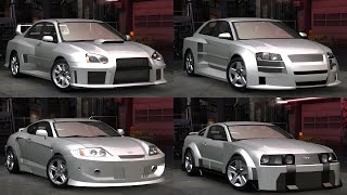 Need for Speed Underground 2  All Widebody Kits [upl. by Nollie]