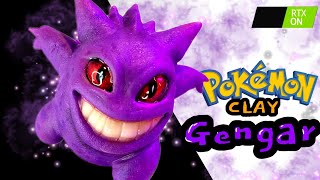 Making of pokemon real GENGAR RTX Clay ゲンガー [upl. by Ettenay]