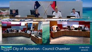 City of Busselton Ordinary Council Meeting  20 March 2024 [upl. by Leemaj]