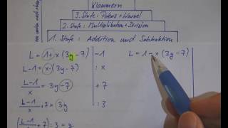 Formeln umstellen  Wie du jede Formel nach einer Variablen auflösen kannst [upl. by Courcy]