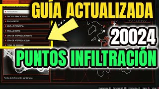 🤑GUÍA RECONOCIMIENTO GOLPE CAYO PERICO COMPLETO  TODOS los PUNTOS de INFILTRACION GTA 5 ONLINE 2024 [upl. by Schick]