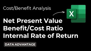 Calculate NPV BCR and IRR for CostBenefit Analysis [upl. by Markowitz]