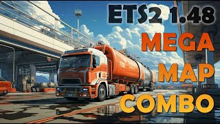 Mega 32 Maps Combo for ETS2 148 – Promods Eurafrica Balkns Roex EAA Tundra – Tutorial [upl. by Ettenal]