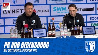 „Regensburg hat zweitligaerfahrene Spieler“  PK vor dem Auswärtsspiel beim SSV Jahn Regensburg [upl. by Sabir941]