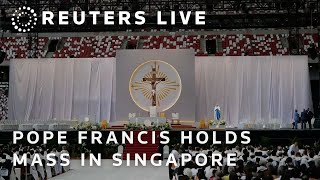 LIVE Pope Francis holds Mass in Singapore’s National Stadium [upl. by Noiztneb89]