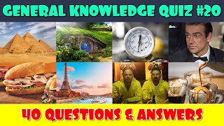 General Knowledge Trivia Quiz Part 20 [upl. by Ahseeyt272]