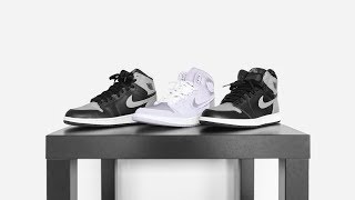 WHATS THE DIFFERENCE AIR JORDAN 1 MENSWOMENS VS GS  SHADOW GREYSEASON OF HER [upl. by Tibold]