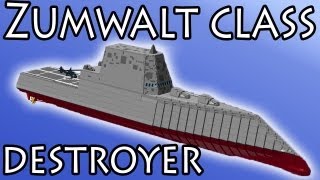 LEGO Zumwalt Class Destroyer DDG1000 [upl. by Egag]