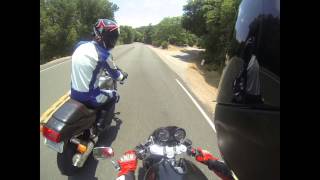 Ducati crashes and takes out a Honda [upl. by Lontson]