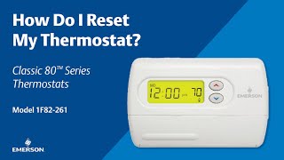 Classic 80 Series  1F82261  How Do I Reset My Thermostat [upl. by Dorothee637]