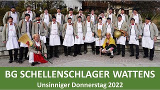 Brauchtumsgruppe Wattens  Schellenschlager  Unsinniger Donnerstag 2022 [upl. by Shena177]