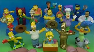 2007 THE SIMPSONS MOVIE SET OF 16 BURGER KING COLLECTIBLES VIDEO REVIEW [upl. by Enirual358]