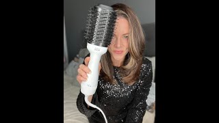 BIG EASY BOUNCY BLOW DRY AT HOME  Bondi Boost Blowout Brush demo on curly hair [upl. by Phaedra562]