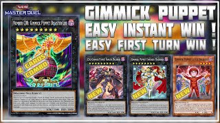 New INSTANT WIN amp FTK 1 CARD Combo GIMMICK PUPPET  Post CHAOTIC SHOWTIME  YuGiOh Master Duel [upl. by Alanson]