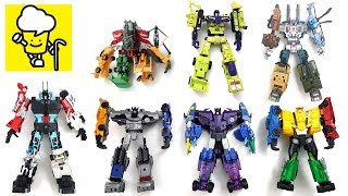 Transformers Combiner Force Ultra Bee Menasor Galvatronus Devastator Bruticus Defensors [upl. by Colpin]