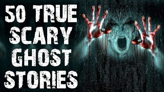 50 TRUE Terrifying Scary Ghost Stories Told In The Rain  Horror Stories To Fall Asleep To [upl. by Kelli549]