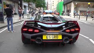 4 million Lamborghini Sian V12 Sounds in London [upl. by Dutchman]