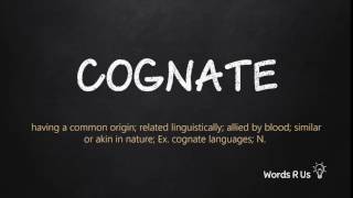 How to Pronounce COGNATE in American English [upl. by Devlin]