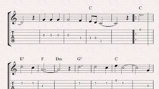 Cielito Lindo  Free easy guitar tablature sheet music [upl. by Arbuckle]