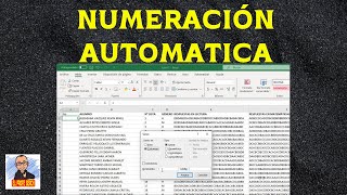 Como hacer una Lista de Números Consecutivos en Excel de forma Automática [upl. by Lyssa]