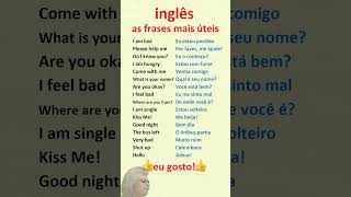 Inglês Aprenda frases mais úteis em inglês para principiantes [upl. by Halyk150]