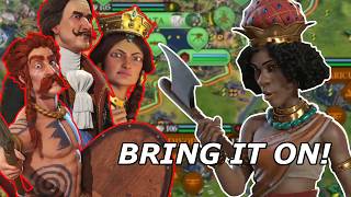 ONE CIV VS THE WORLD  Civ VI Multiplayer Mbande Full Game [upl. by Savior]