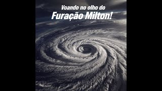 Voando no olho do furacão Milton furacão furacaomilton noticias florida [upl. by Helfant]