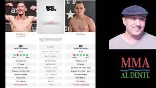 Joel Alvarez vs Elves Brener Prediction and Bet UFC on ABC 7 Sandhagen vs Nurmagomedov [upl. by Aowda]