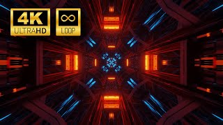 VJ LOOP 04 Graphic Space Tunnel 4k Screensaver [upl. by Inaflahk]