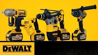 DEWALT FLEXVOLT Batteries with 20V MAX Tools [upl. by Ellehciram]