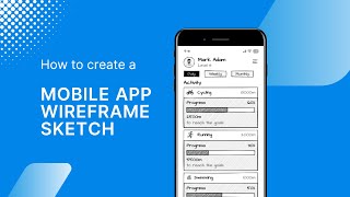 How to design a Mobile App Sketchy Wireframe [upl. by Girhiny]