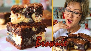 MELHOR BROWNIE DA VIDA  COM RECHEIO SUPER CREMOSO  DIKA DA NAKA [upl. by Bowra]