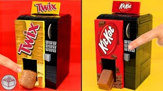 How to Build Custom LEGO Vending Machines  Kit Kat Twix Snickers [upl. by Kcirted124]