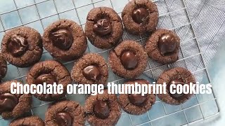 Chocolate orange thumbprint cookies [upl. by Nevak]