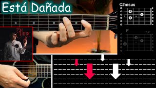 Está Dañada  Iván Cornejo Tutorial GUITARRA ACORDES [upl. by Lisabet]