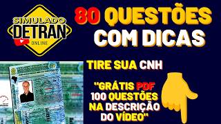 80 QUESTÕES ATUAIS DO DETRAN COM DICAS ESPECIAIS [upl. by Roz]