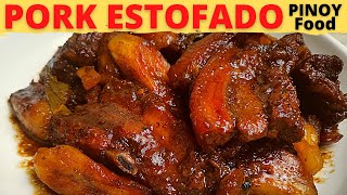 How To Cook PORK ESTOFADO  Estofadong Baboy  Sweet Pork Stew Recipe [upl. by Onoitna386]