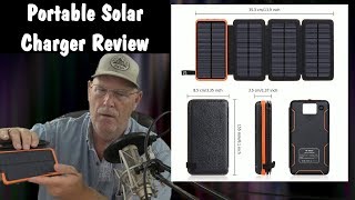 FEELLE Solar Charger 25000mAh Waterproof Solar Power Bank Portable Charger Review [upl. by Nitnelav]