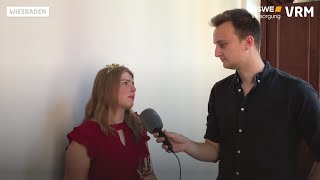 Weinwoche Weinkönigin Katharina Bausch im Interview [upl. by Eanaj]