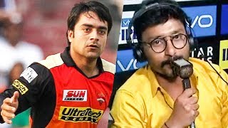 RJ Balaji Trolls Rashid Khan  CSK IPL Finals 2018 [upl. by Aiekahs697]