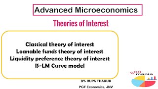 Theories of interest Advanced Microeconomics [upl. by Iahk]