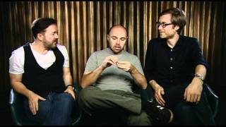 Ricky Gervais Stephen Merchant and Karl Pilkington An Idiot Abroad 2 interview [upl. by Whelan]