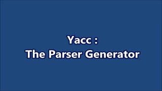 Yacc The Parser Generator│Compiler Design│Part 29│Learn CSE Malayalam [upl. by Rayna]