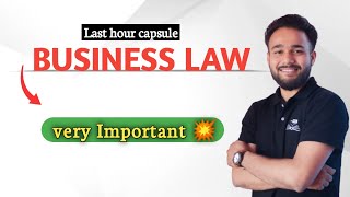 Very Important questions of Business Law  Chapter 1 and 2 [upl. by Gass]